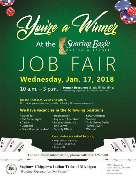 soaring eagle job fair.